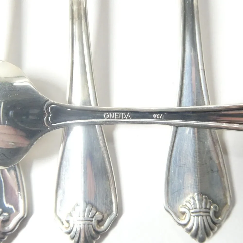 Oneida King James Flatware Set Silverplate 66pc Service for 12 Vintage